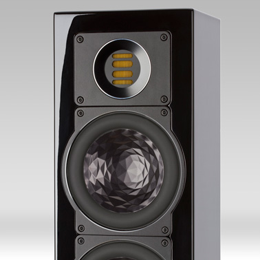 ELAC FS 407 black high gloss finish